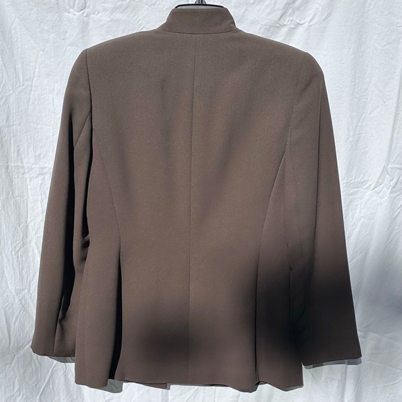 Rich Chocolate Brown Vintage Structured Blazer - Picture 3 of 3